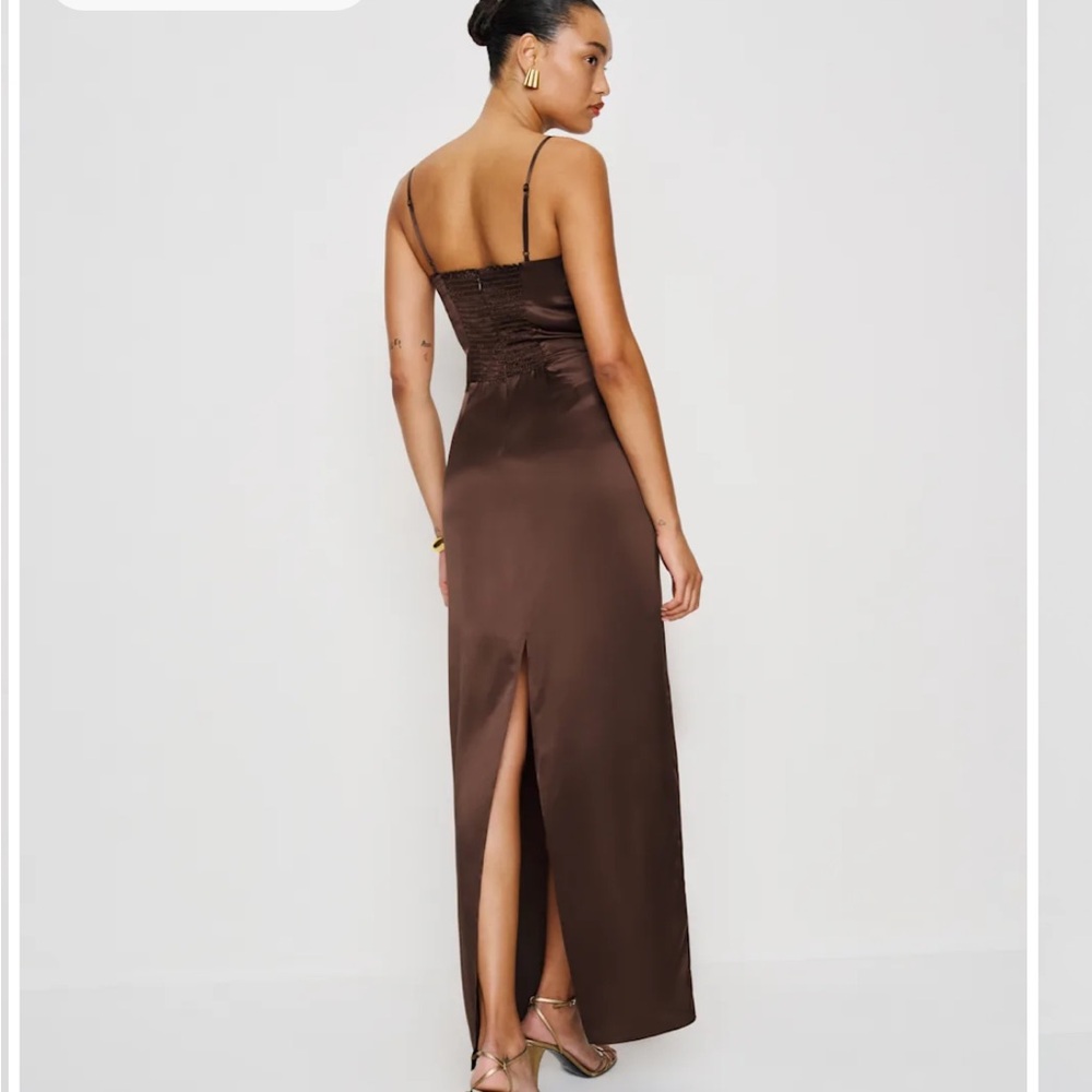 Reformation Frankie Silk Dress